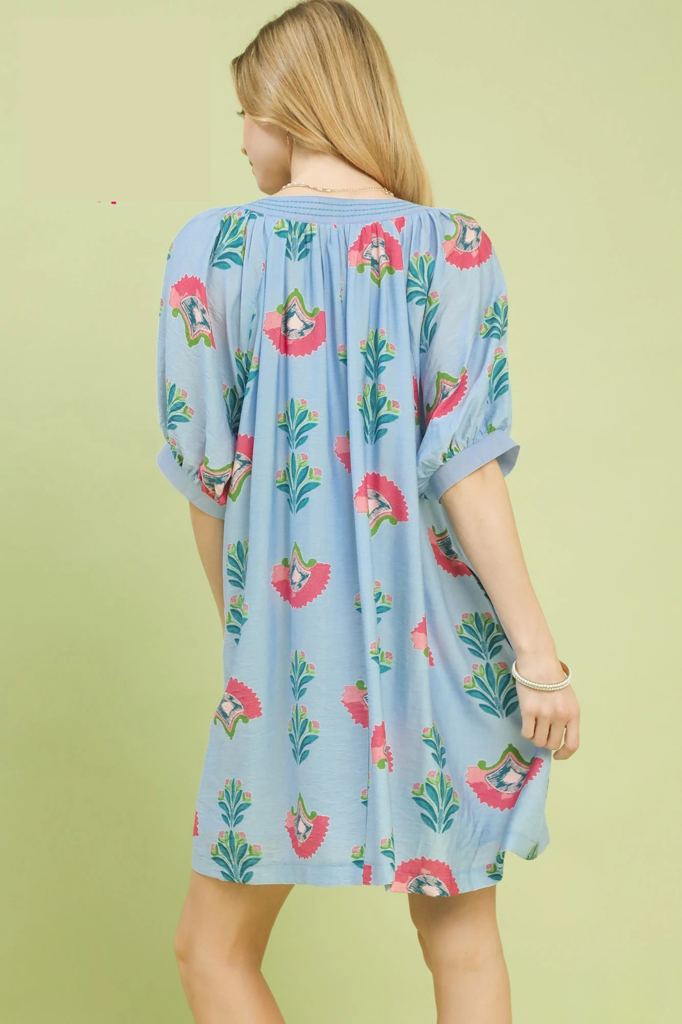 UMGEE ABSTRACT PRINT MINI DRESS