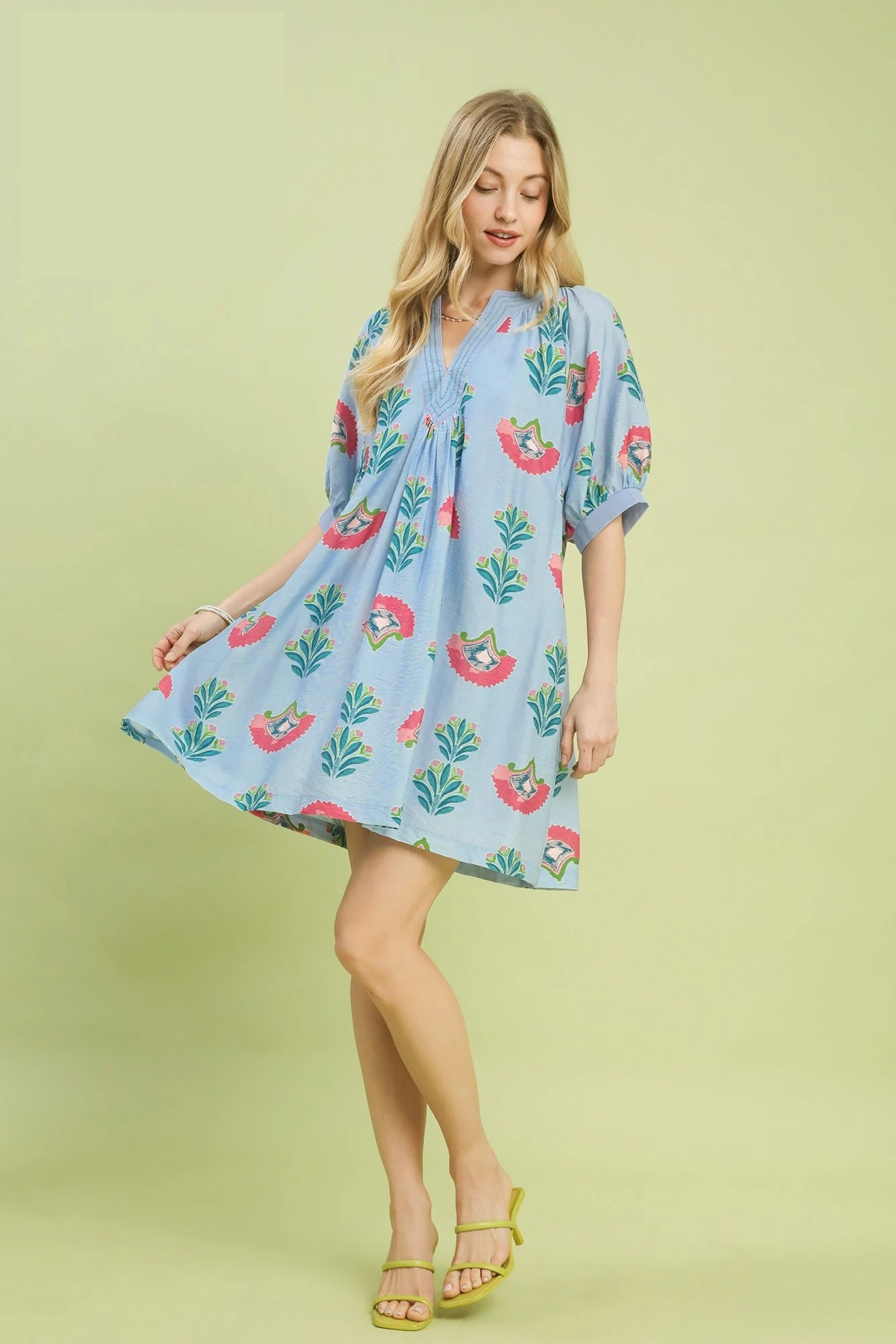 UMGEE ABSTRACT PRINT MINI DRESS
